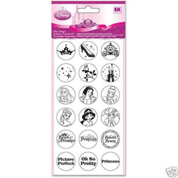 EK SUCCESS Disney Princess clear stamps 18 pcs - Picture 2 of 4